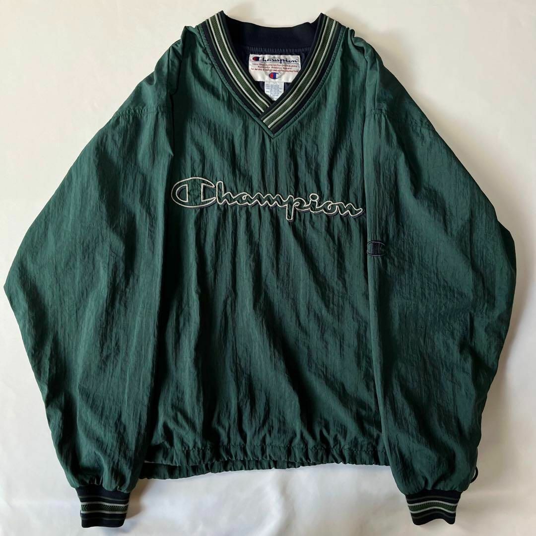 90's ビンテージ champion ナイロン プルオーバー ゲームシャツ