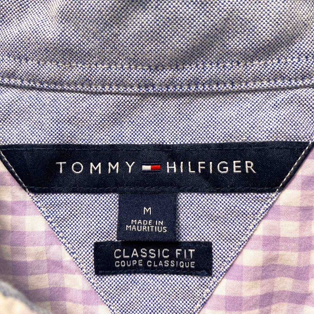 TOMMY HILFIGER(トミーヒルフィガー)のトミーヒルフィガー　長袖シャツ　ボタンダウン　チェック　刺繍ロゴ　男女兼用　M メンズのトップス(シャツ)の商品写真