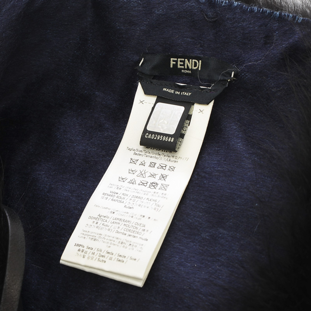 FENDI(フェンディ)のフェンディ フォックスファー ストール ブルー/ブラック FVG480 レディースのファッション小物(ストール/パシュミナ)の商品写真