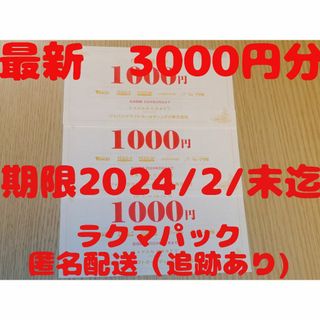 ジャパンクラフトホールディングス 株主優待 ３０００円分(ショッピング)