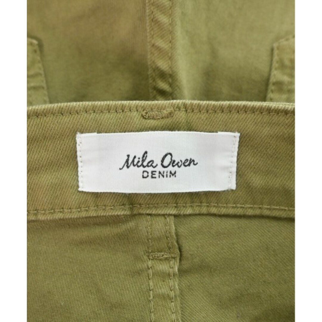 Mila Owen(ミラオーウェン)のMila Owen ミラオーウェン デニムパンツ 0(S位) カーキ 【古着】【中古】 レディースのパンツ(デニム/ジーンズ)の商品写真