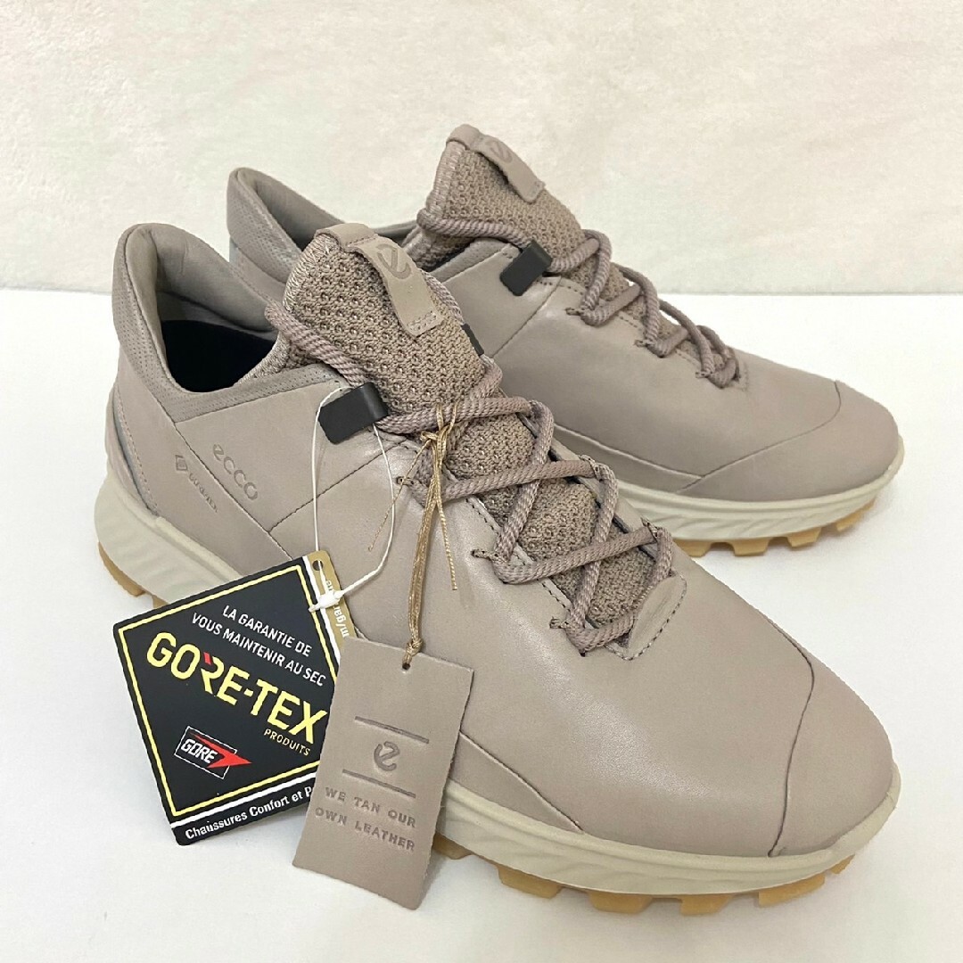 ECCO - 新品未使用 eccoエコー ゴアテックス グレージュ スニーカー 38