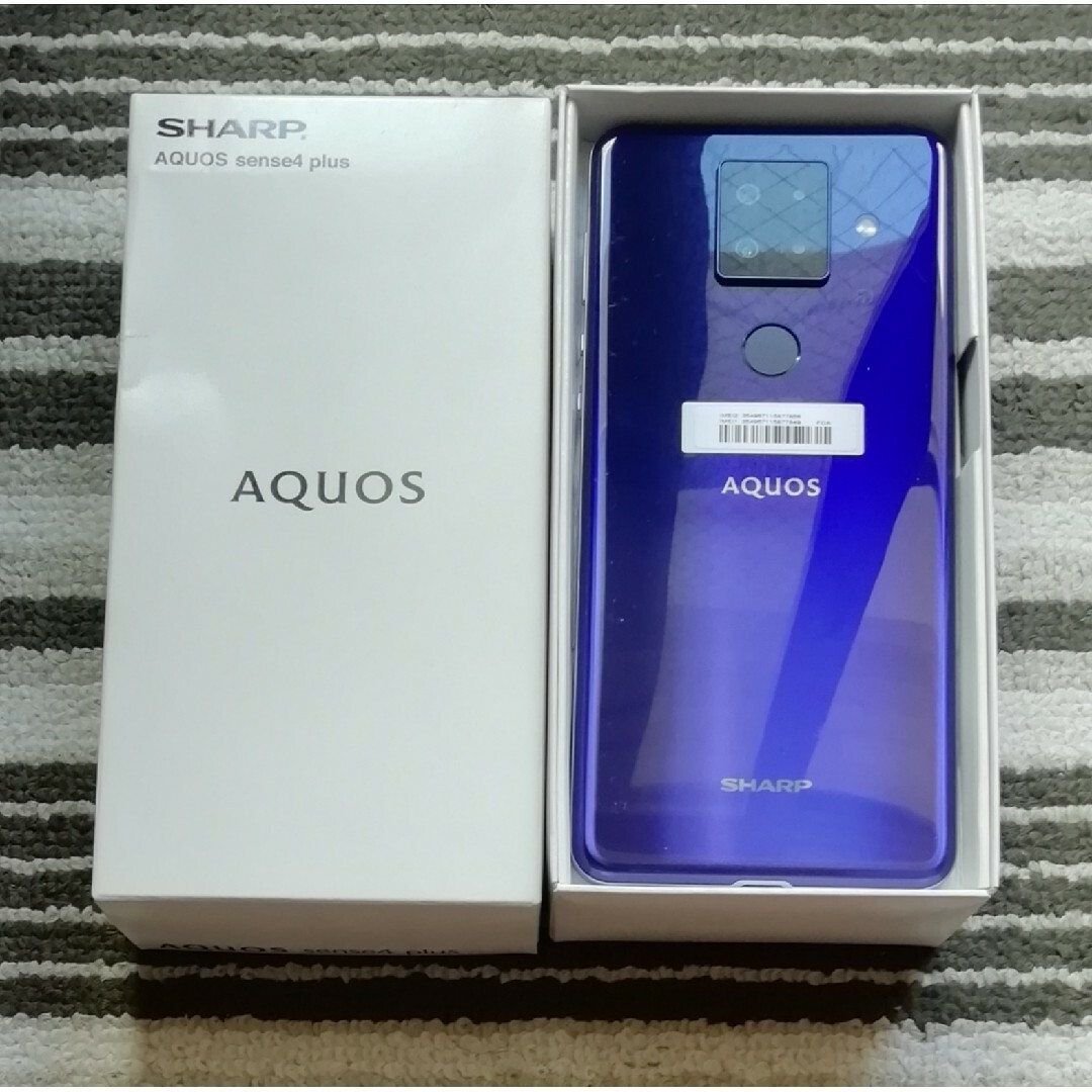 AQUOS sense4 plus SH-M16 SIMフリー パープルの通販 by コメント歓迎