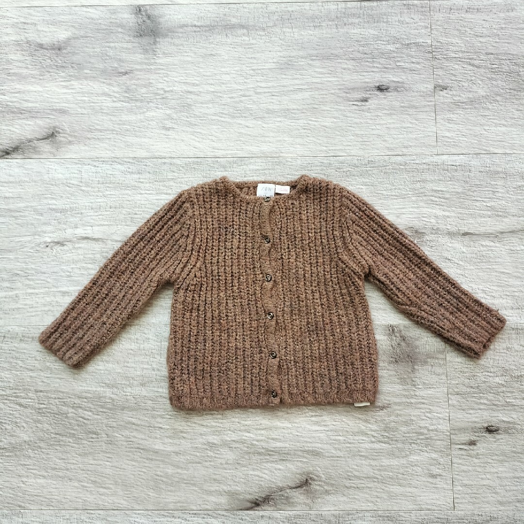 ZARA KIDS(ザラキッズ)のZARA baby ミックスニットカーディガン 110cm キッズ/ベビー/マタニティのキッズ服女の子用(90cm~)(カーディガン)の商品写真