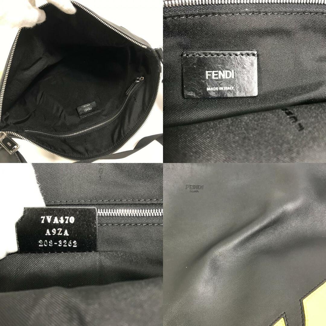 FENDI(フェンディ)のフェンディ FENDI モンスター バグス 7VA470 斜め掛け クラッチバッグ 2WAY メッセンジャーバッグ カバン ショルダーバッグ レザー ブラック メンズのバッグ(ショルダーバッグ)の商品写真