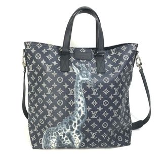 ルイヴィトン(LOUIS VUITTON)のルイヴィトン LOUIS VUITTON ジェイク アンド ディノス チャップマン M54127 モノグラムサバンナ 2WAY ショルダーバッグ 斜め掛け トートバッグ モノグラムサバンナキャンバス ネイビー(トートバッグ)