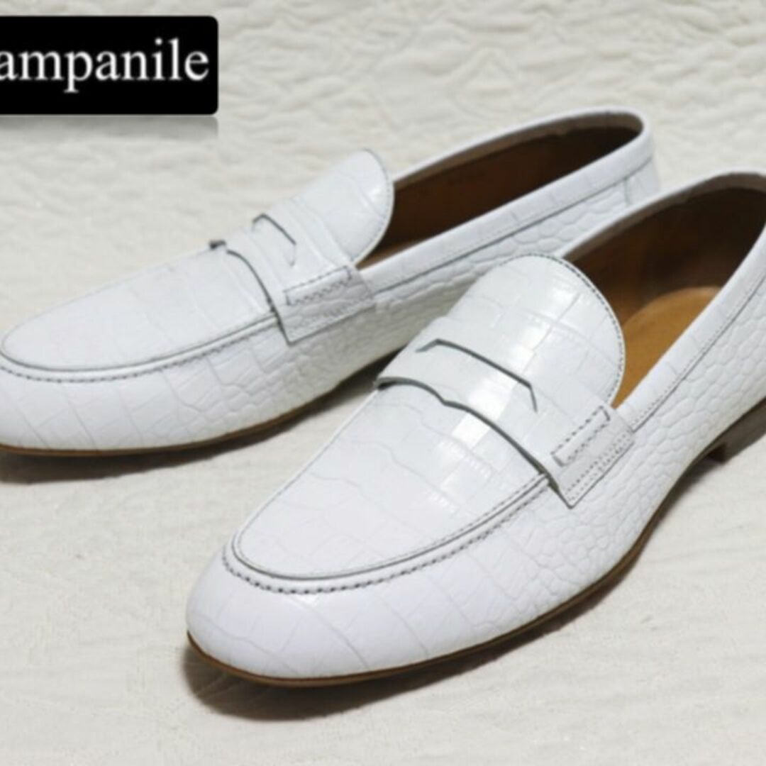 CAMPANILE - 新品【カンパニーレ】ナポリ3大革靴 クロコダイル型押し