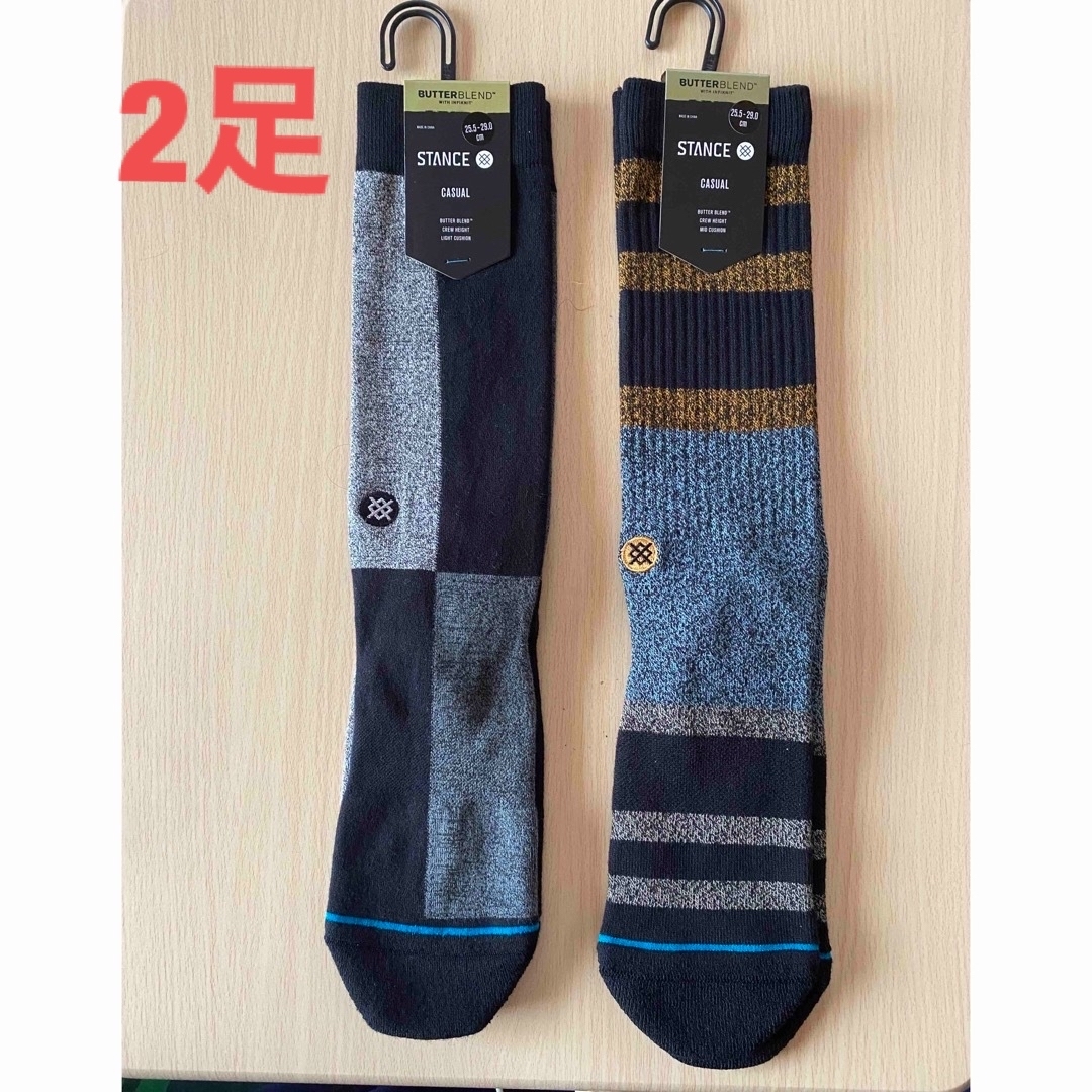 新品 STANCE ソックス 靴下 スタンス 2足セット 25.5〜29センチ