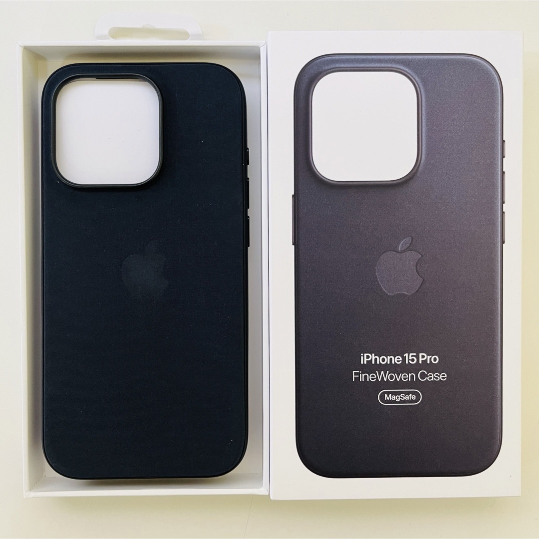 iPhone - 【未使用】iPhone 15 Pro純正ファインウーブンケース&ガラス