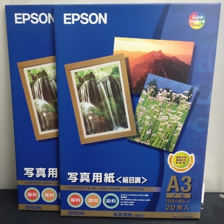 エプソン(EPSON)の写真用紙　絹目　A3ノビ(スケッチブック/用紙)