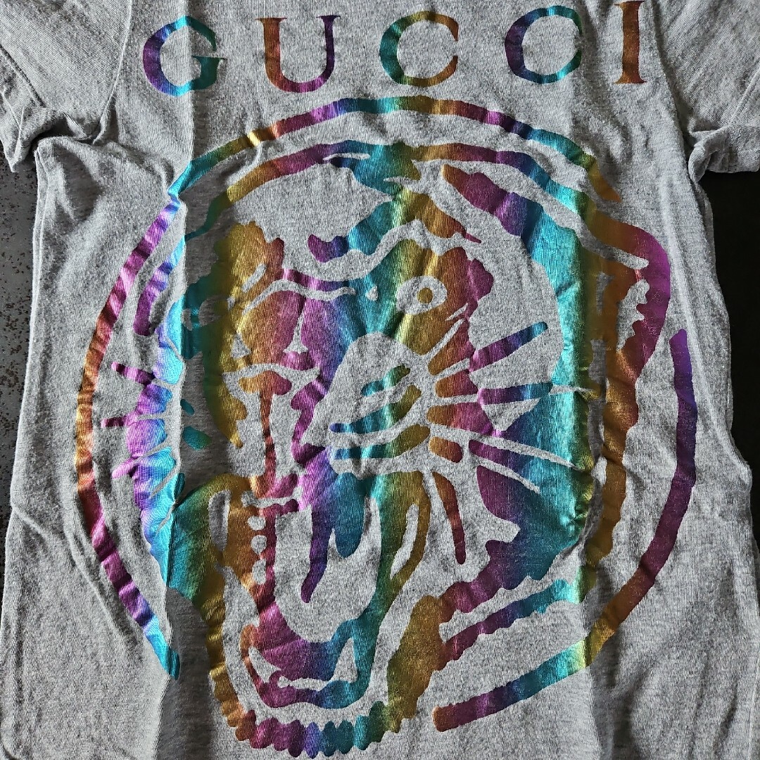 本物GUCCIグッチチルドレンTシャツグレー8