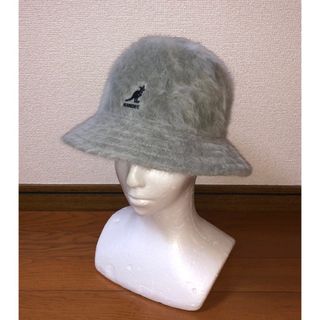 カンゴール(KANGOL)のS 美品 KANGOL Furgora Casual ファー ハット グレー 灰(ハット)