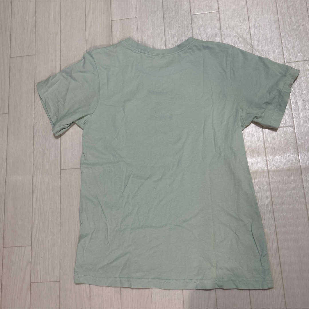 美品　半袖Tシャツ　クマ　ベア　小学生　女の子　ライトグリーン キッズ/ベビー/マタニティのキッズ服女の子用(90cm~)(Tシャツ/カットソー)の商品写真