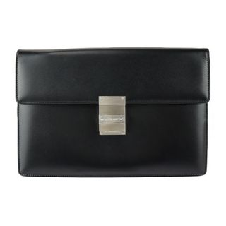 MONTBLANC - MONTBLANC モンブラン クラッチバッグ レザー ブラック