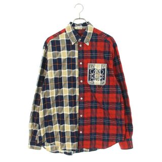 LOEWE ロエベ 21AW CHECK OVERSIZED SHIRTS チェック柄オーバーサイズド 長袖シャツ イエロー H526Y05X07