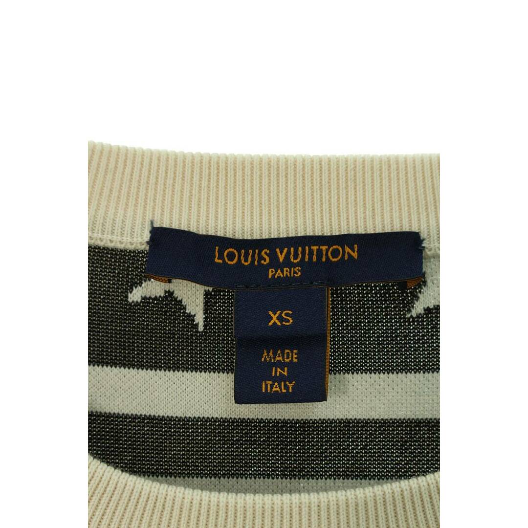 LOUIS VUITTON(ルイヴィトン)のルイヴィトン  RW222W PN0 FNKL29 スターストライプクルーネックニット メンズ XS メンズのトップス(ニット/セーター)の商品写真