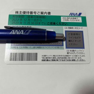 エーエヌエー(ゼンニッポンクウユ)(ANA(全日本空輸))のANA 株主優待券 2023年11月30日迄有効1枚(航空券)