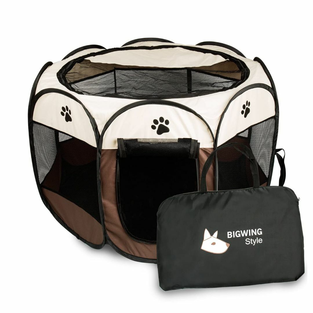 ペットサークル 折りたたみ BIGWING 八角形 プレイサークル 犬 猫 兼用