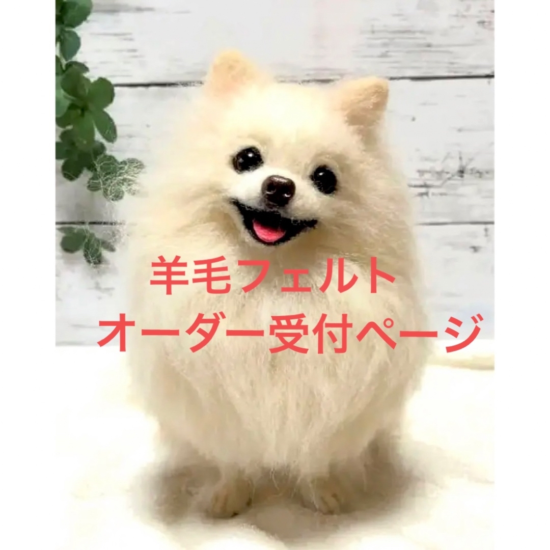 羊毛フェルト ハンドメイド 犬【オーダーページ】パピヨン チワワ ポメラニアン | フリマアプリ ラクマ