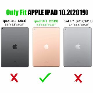 色:ブラックZenRich iPad 9世代 ケース2021,iPad 8世