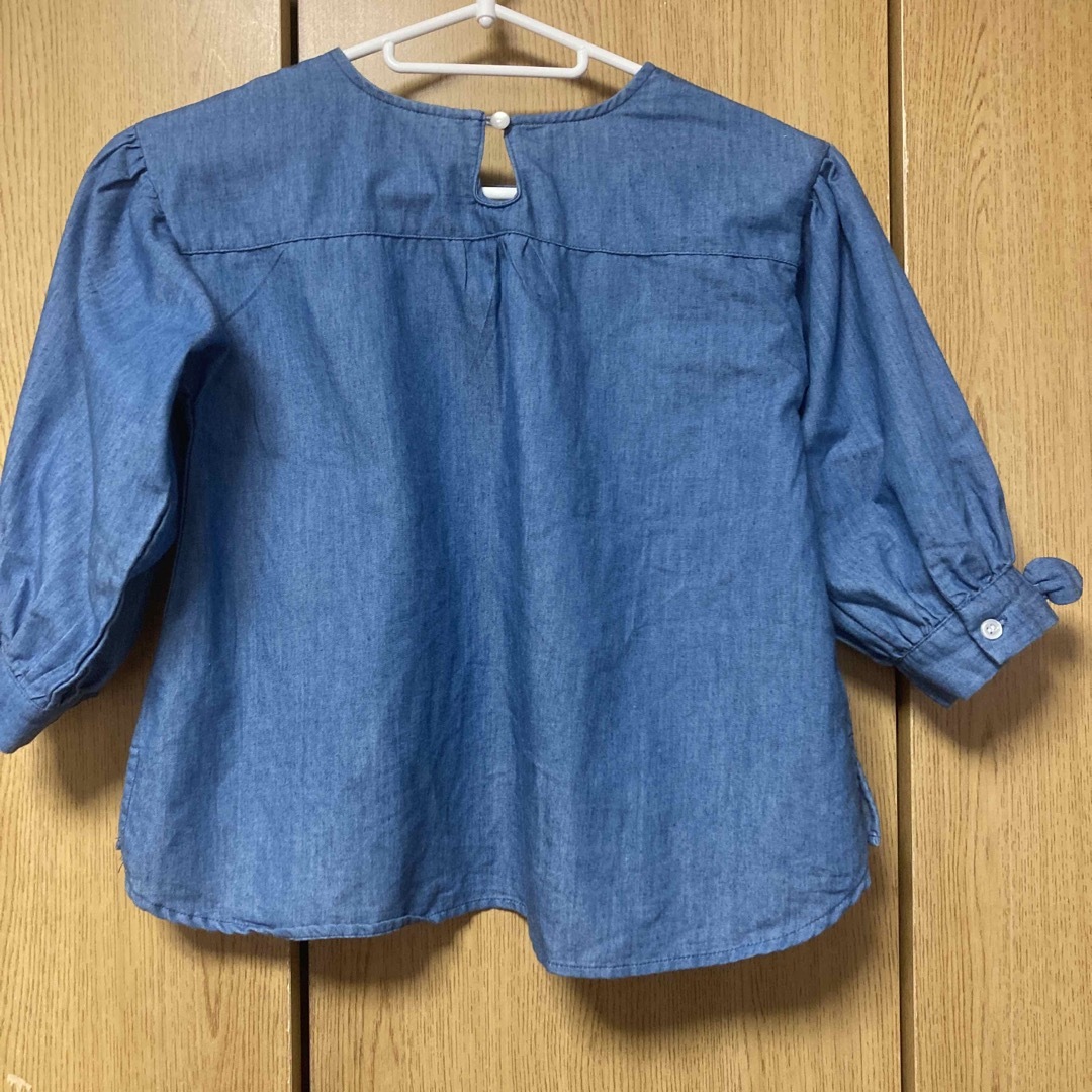 七分袖　ブラウス　130サイズ キッズ/ベビー/マタニティのキッズ服女の子用(90cm~)(ブラウス)の商品写真