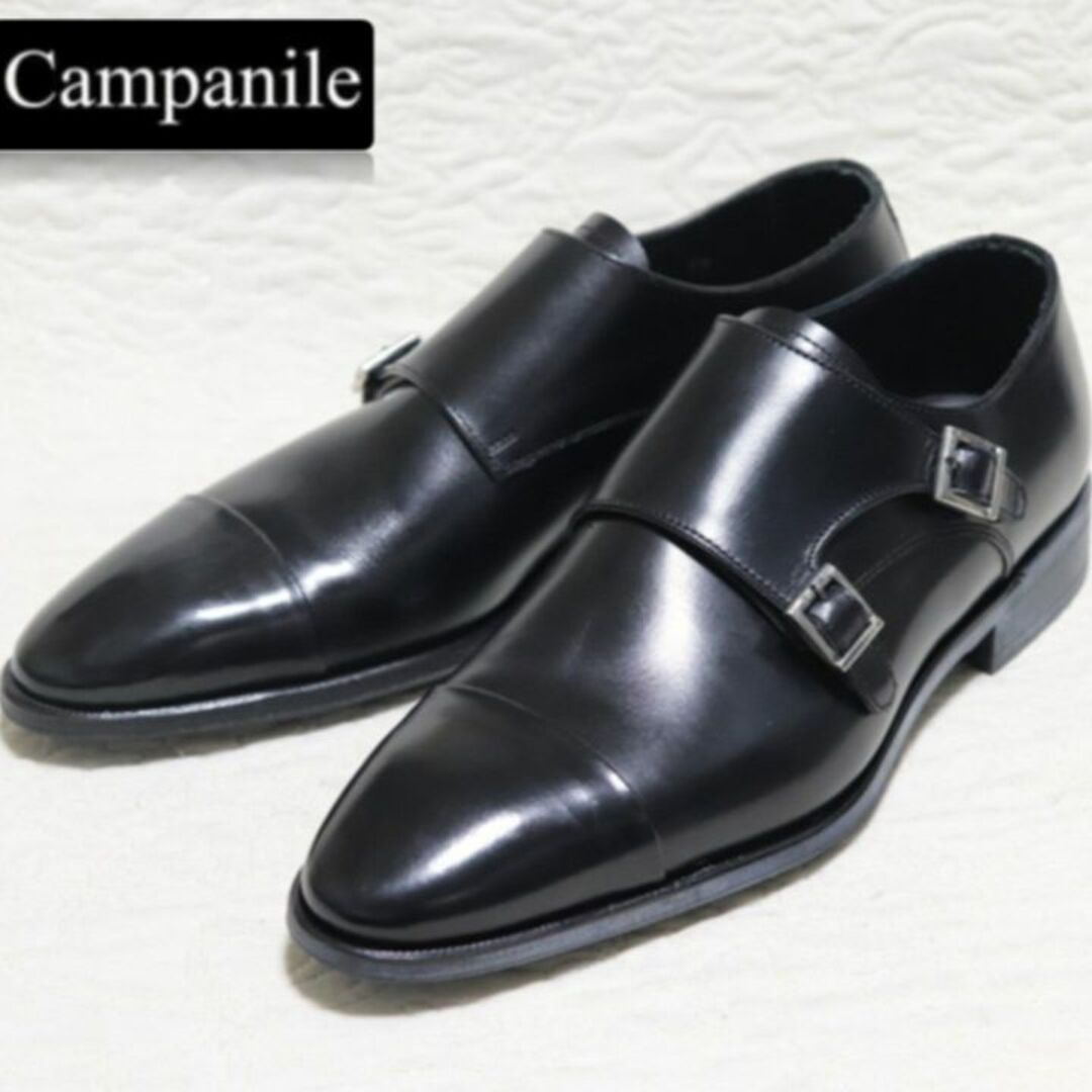CAMPANILE - 新品【カンパニーレ】ナポリ3大革靴 ダブルモンク ドレス