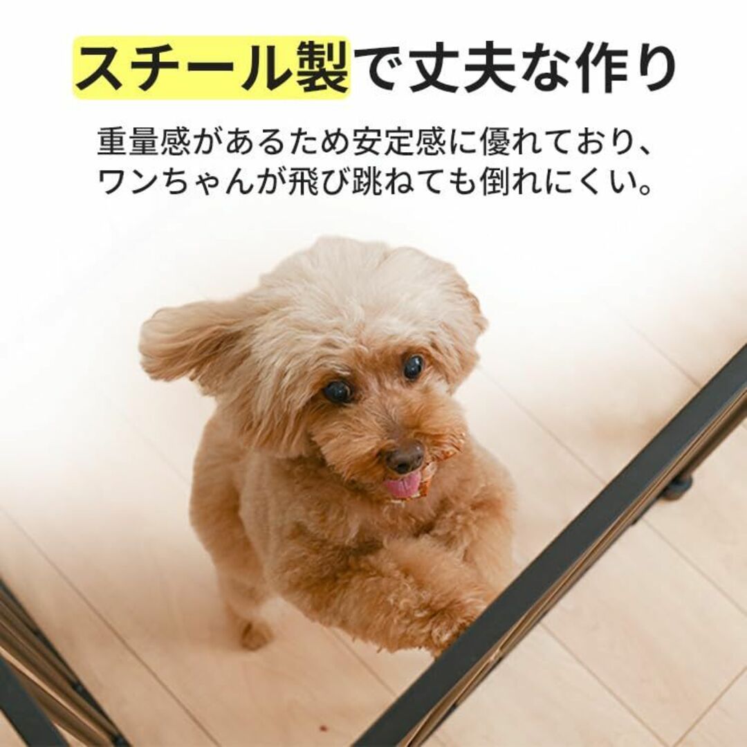 【色: ブラック】シンセーインターナショナル アイリスプラザ 犬 サークル 折り