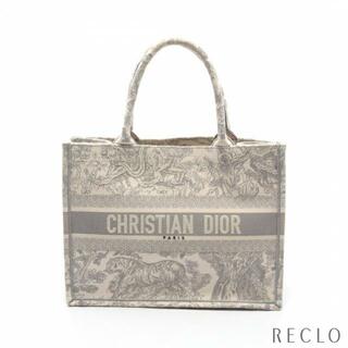 クリスチャンディオール(Christian Dior)のBOOK TOTE ブックトート ミディアムバッグ トワル ド ジュイ ハンドバッグ トートバッグ キャンバス オフホワイト グレー(トートバッグ)