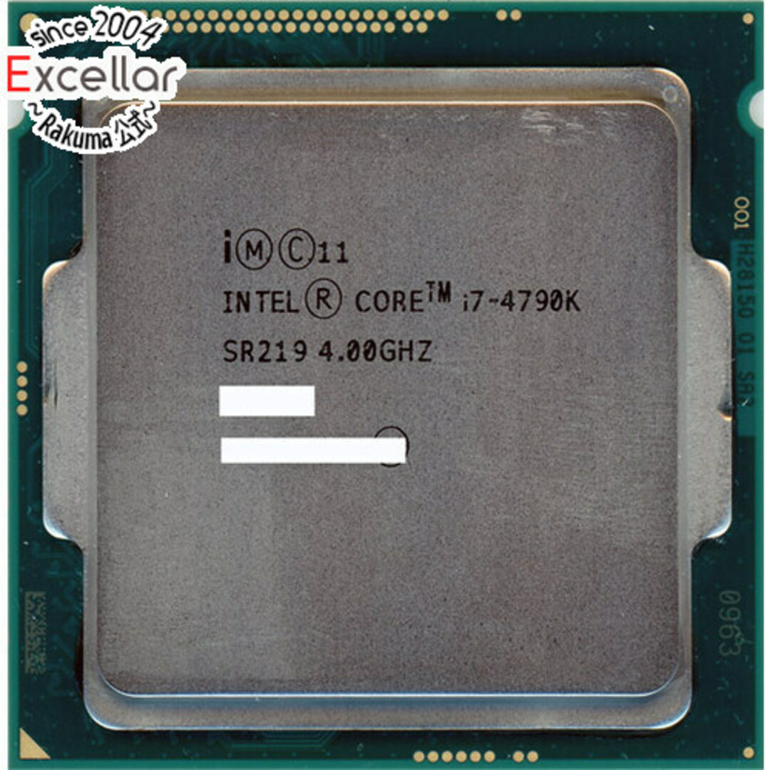 intel - Core i7 4790K 4GHz LGA1150 SR219の通販 by 株式会社