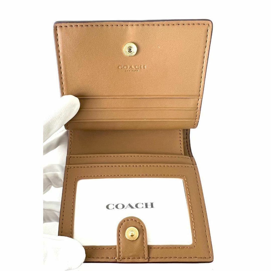 COACH(コーチ)の【新品】COACH  スナップ ウォレット シグネチャー ワイルド ストロベリー レディースのファッション小物(財布)の商品写真