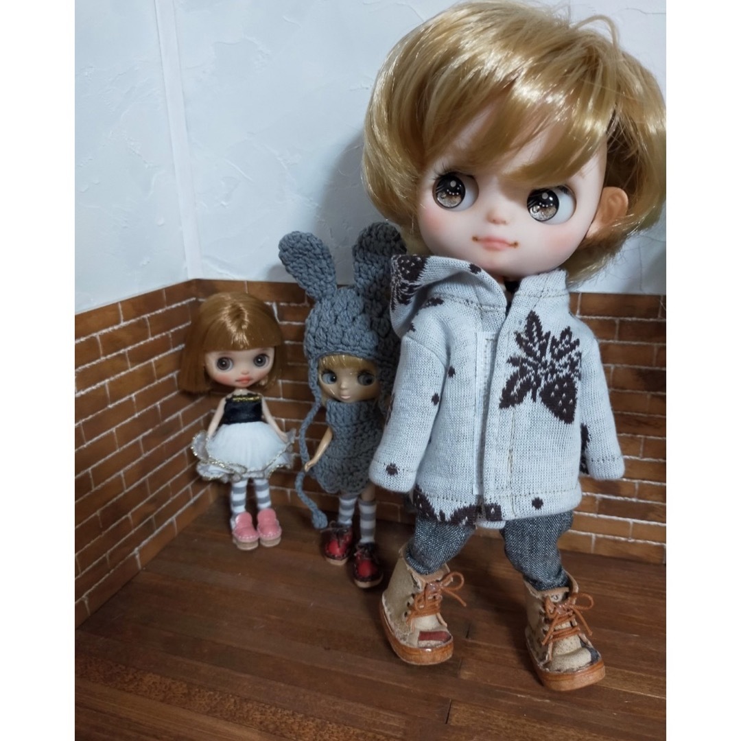 愛音様付け耳セット☆ミディアイシードール男の子☆ミディブライス ...