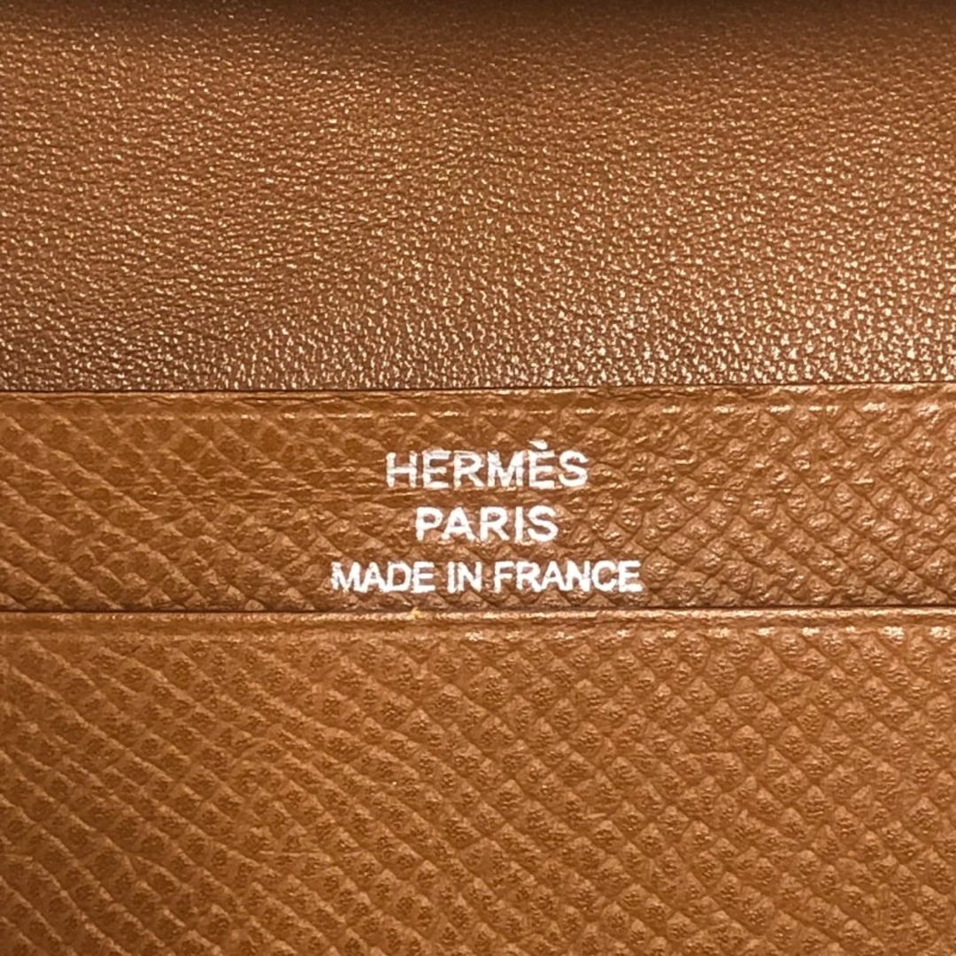Hermes - エルメス HERMES ベアン カードケース □L刻 ゴールド