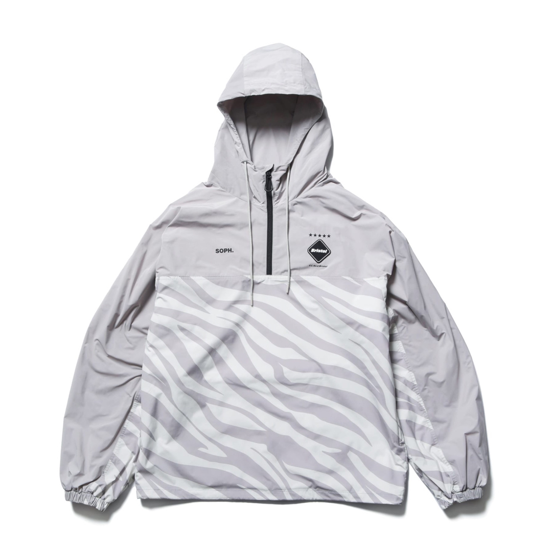 XL FCRB 23AW PRACTICE ANORAK GRAY ZEBRA