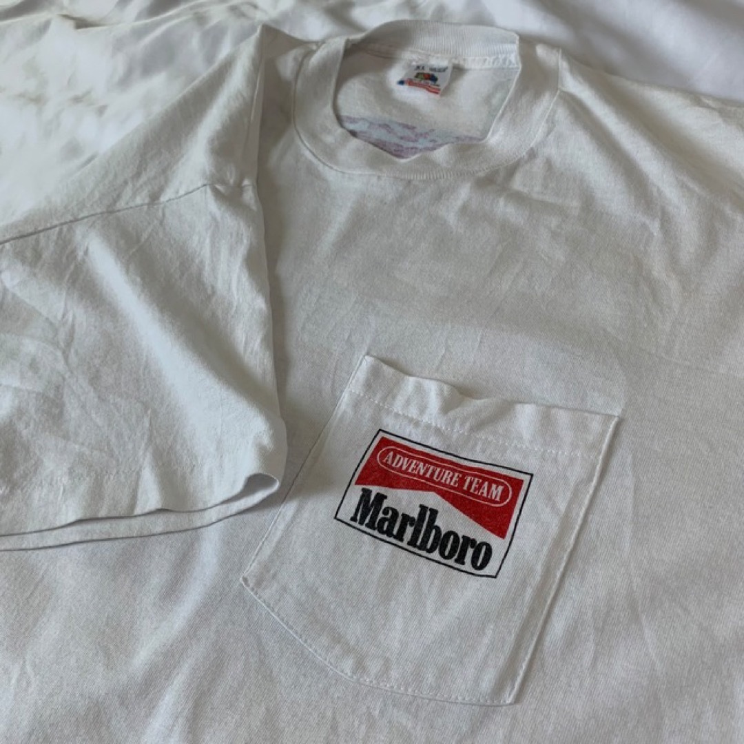 marlboro：【マルボロ 】90s スポーツ柄 企業 vintageTシャツ