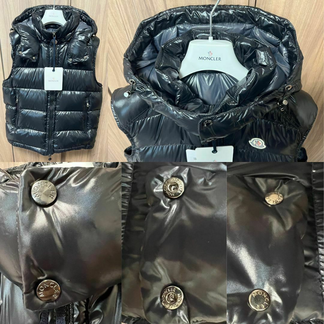 MONCLER - ☆未使用・本物保証☆MONCLER BORMES ダウンベスト TG3 黒 L ...