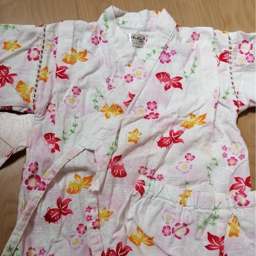 女の子　甚平　SIZE95 キッズ/ベビー/マタニティのキッズ服女の子用(90cm~)(甚平/浴衣)の商品写真