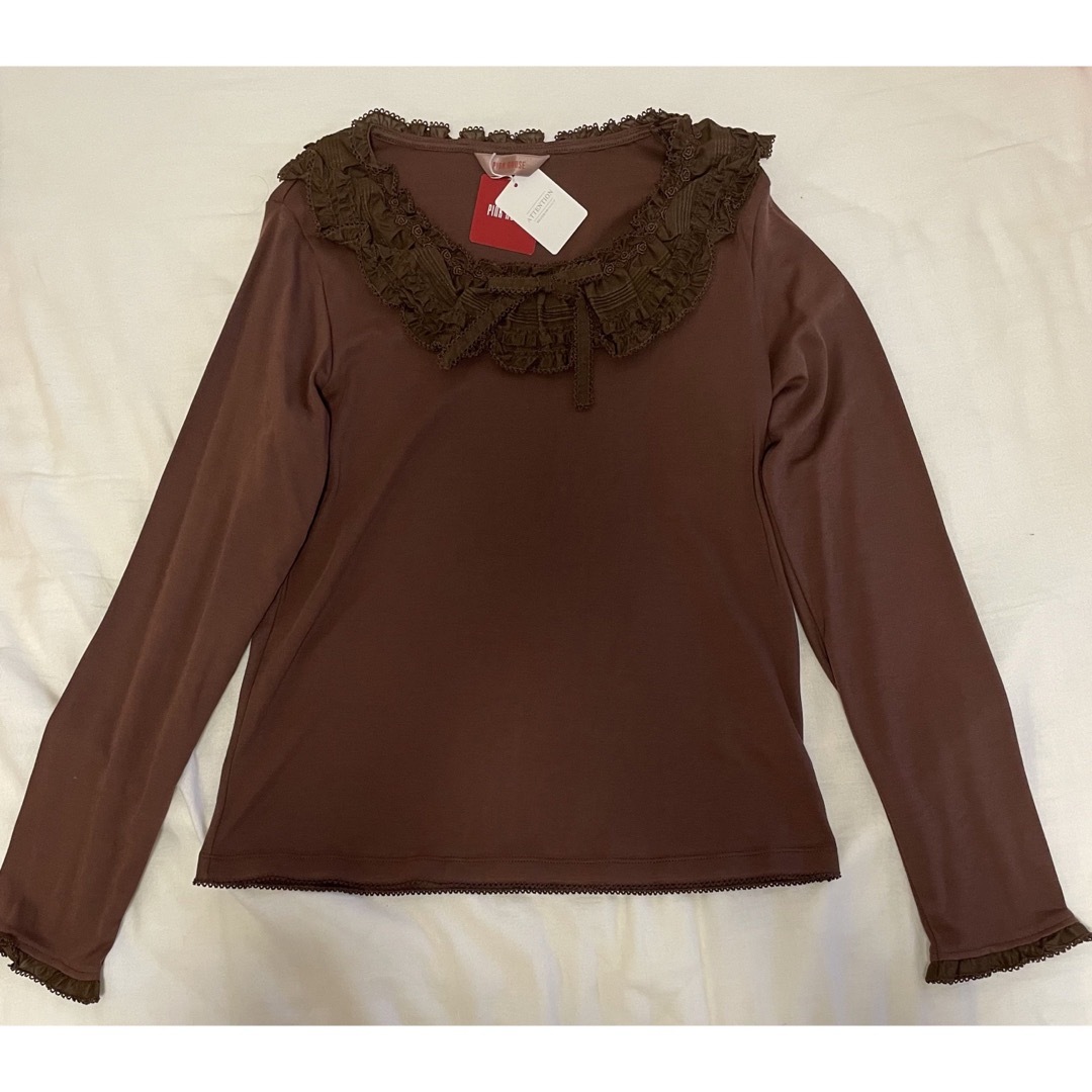 ☆新品未使用!10月末迄タイムSALE☆ピンクハウス フリルゴージャスカットソー