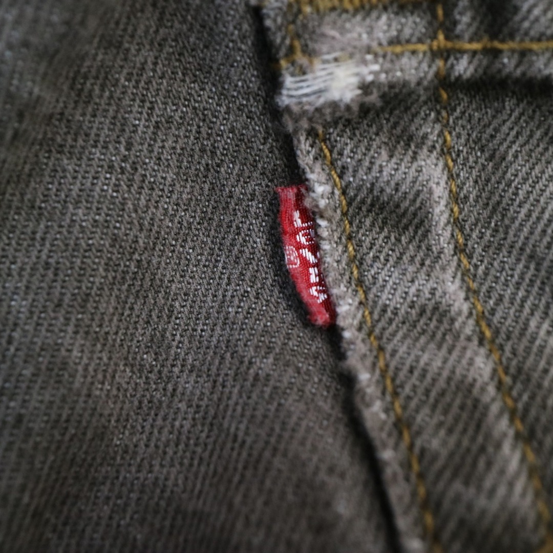 Levi's(リーバイス)のLevi's リーバイス 501 デニムパンツ アメカジ カラー ストレート ボタンフライ ブラウン (メンズ 33/32) 中古 古着 O4839 メンズのパンツ(デニム/ジーンズ)の商品写真