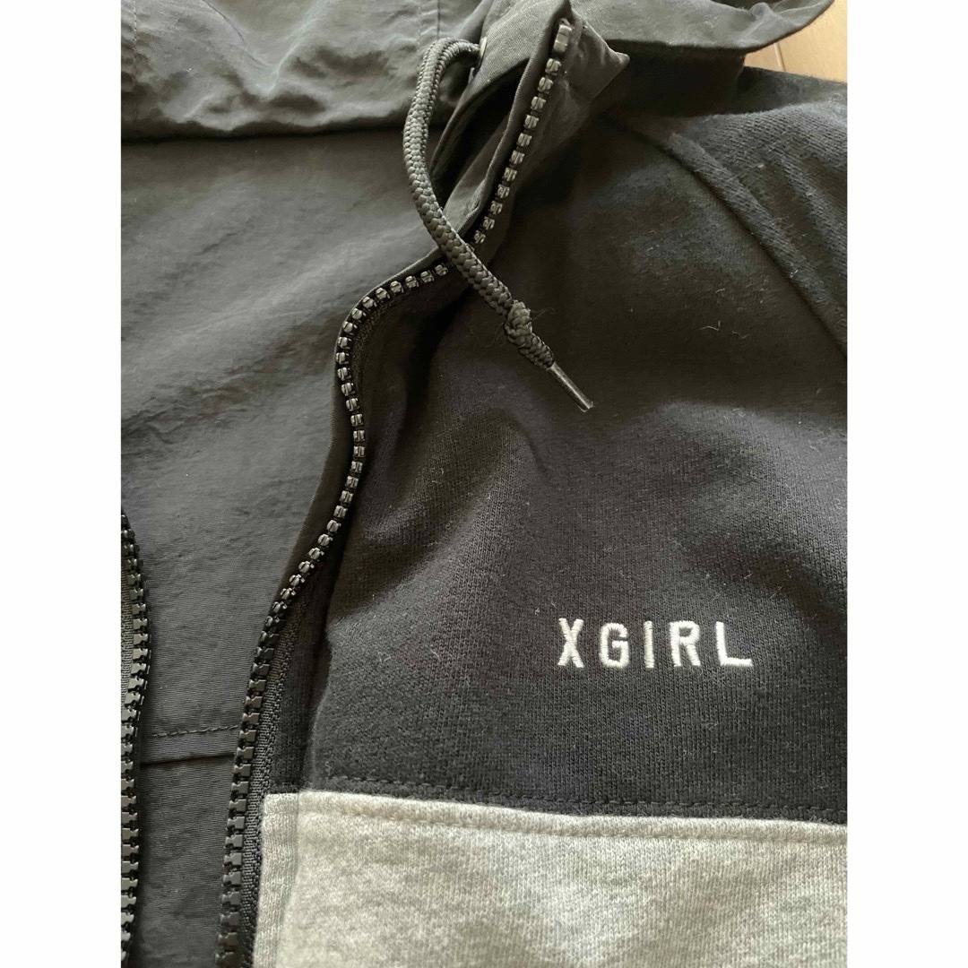 ★SALE★x-girl エックスガール　リバーシブル　ブルゾン パーカー レディースのジャケット/アウター(ブルゾン)の商品写真