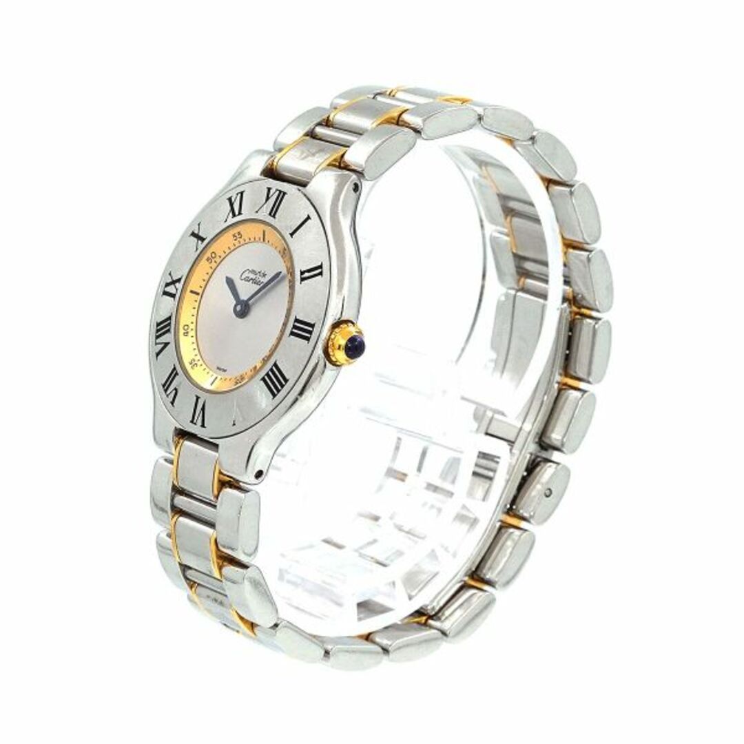 カルティエ Cartier マスト21 ヴァンティアン コンビ ヴィンテージ ボーイズ 腕時計 シルバー 文字盤 クォーツ ウォッチ VLP 90205981