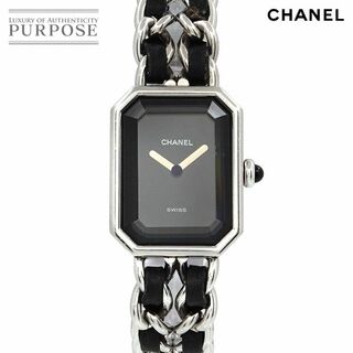 シャネル(CHANEL)のシャネル CHANEL プルミエール Mサイズ H0451 ヴィンテージ レディース 腕時計 ブラック 文字盤 シルバー クォーツ VLP 90207567(腕時計)