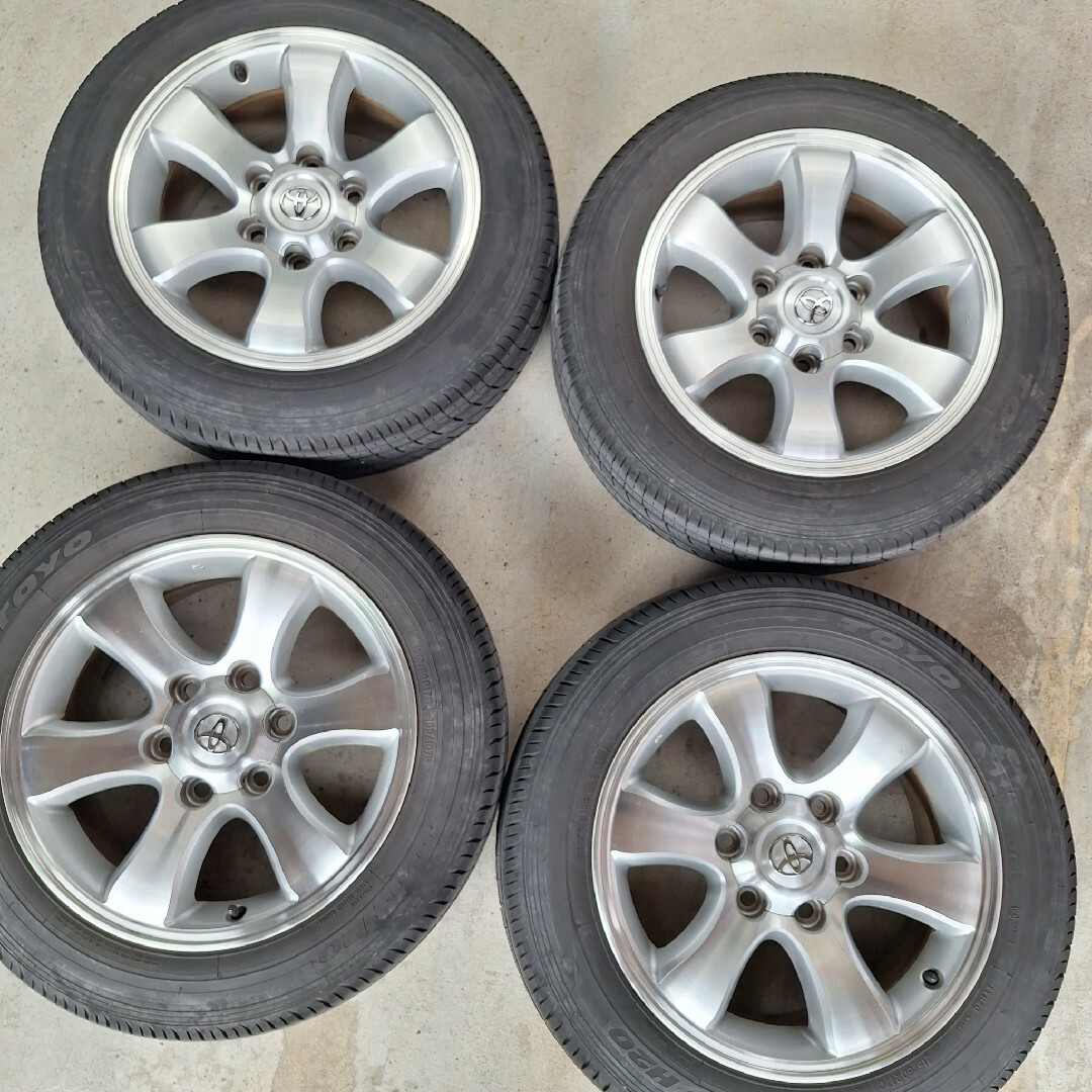 美品！ハイエース流用 120系プラド純正アルミホイール 215/60R17 4本