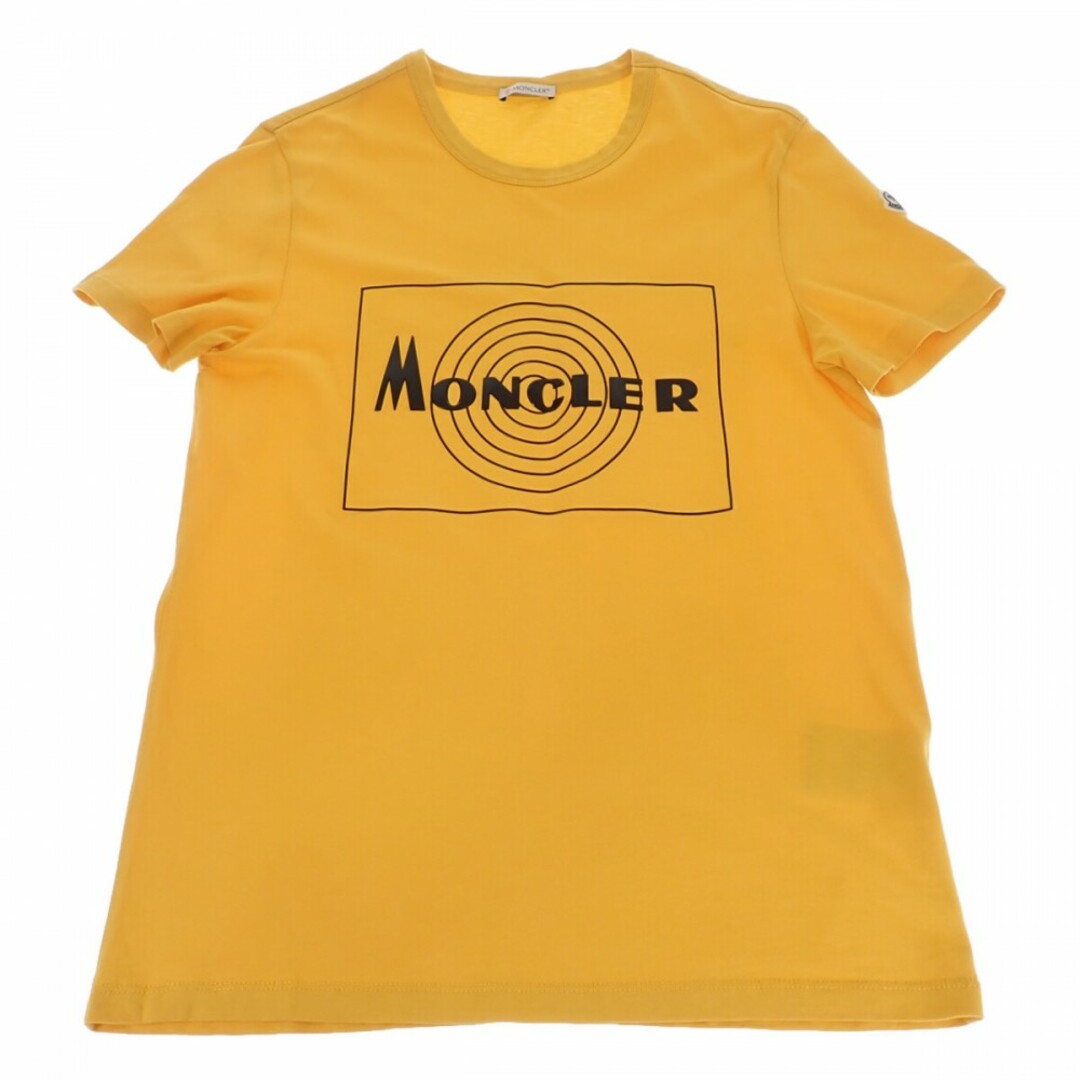 【Aランク】Moncler モンクレール MAGLIA ロゴTシャツ 半袖 トップス E20918048550 8390T コットン イエロー Sサイズ メンズ【ISEYA】 2