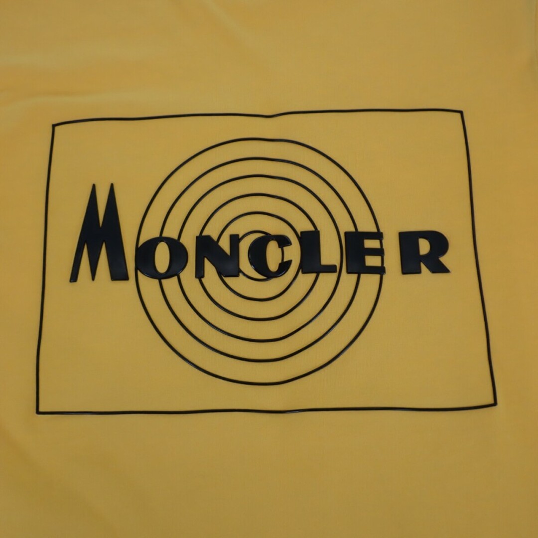 【Aランク】Moncler モンクレール MAGLIA ロゴTシャツ 半袖 トップス E20918048550 8390T コットン イエロー Sサイズ メンズ【ISEYA】 6
