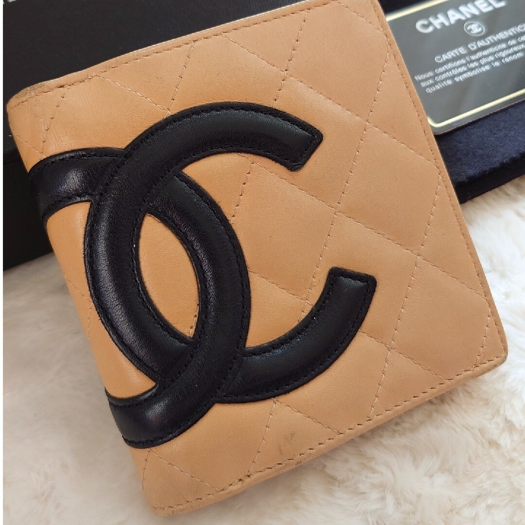 CHANEL カンボンライン 2つ折り財布