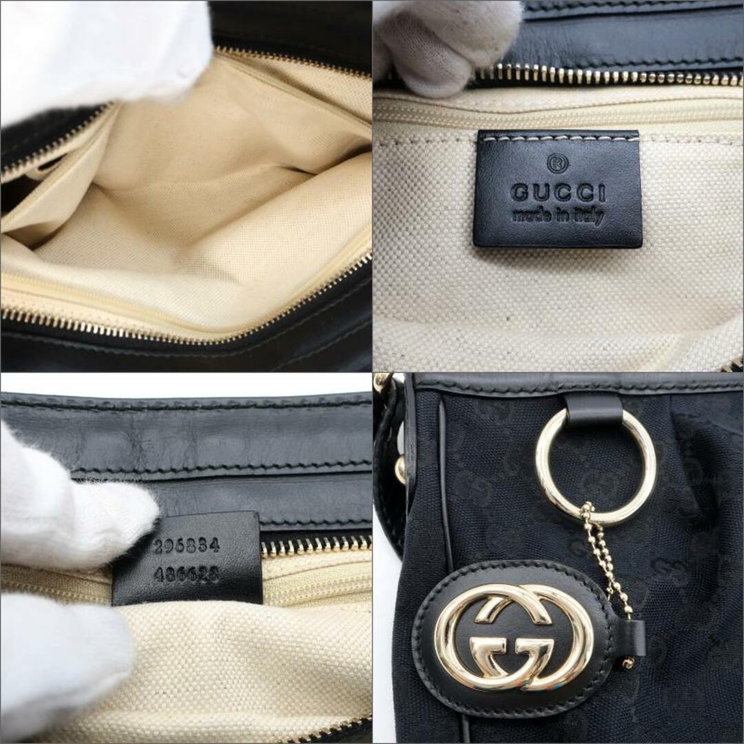 GUCCI グッチ グッチ GGキャンバスショルダーバッグ 296834 ブラック