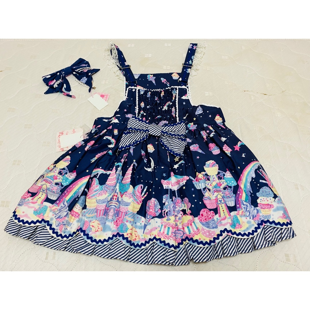 Angelic Pretty(アンジェリックプリティー)のアンジェリックプリティ　サロペット レディースのワンピース(ミニワンピース)の商品写真