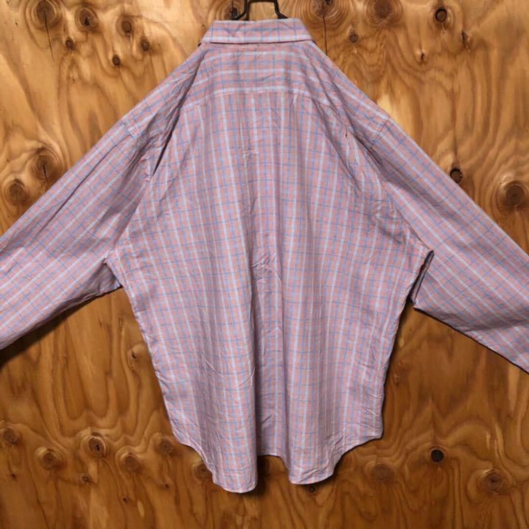 ノーティカ 長袖 シャツ USA古着 90s チェック ブルー レッド アメカジ