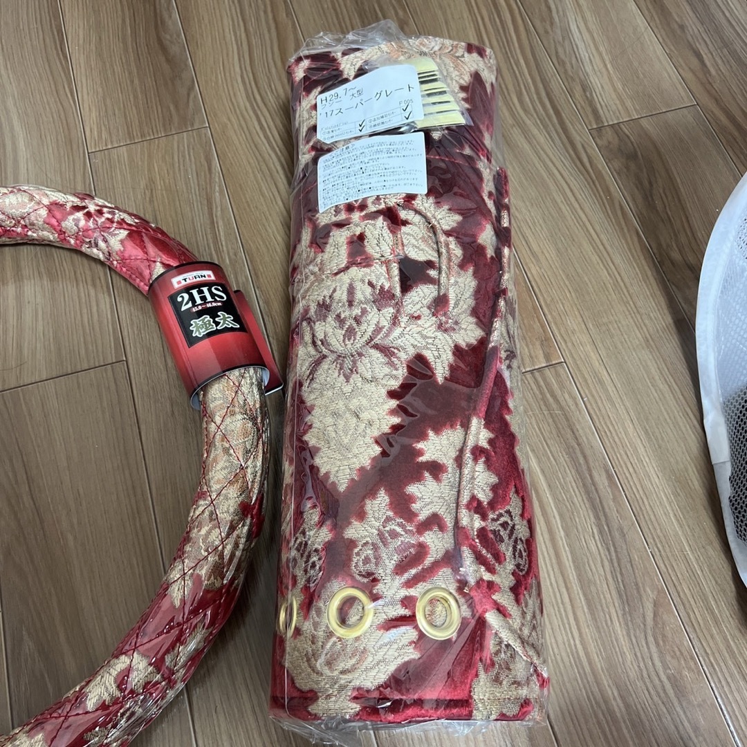 新品 17スーパーグレート ダッシュマット&ハンドルカバー 金華山