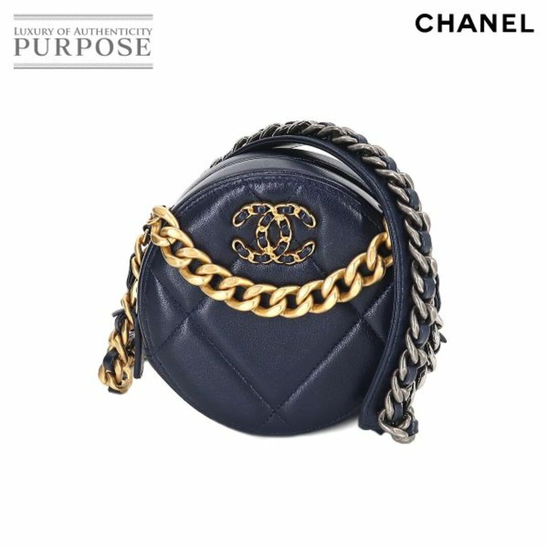 未使用 展示品 シャネル CHANEL 19 ラウンド クラッチ チェーン